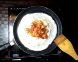 A picture of step 4 of Paneer chilli dosa.