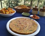 A picture of step 5 of Methi thepla.