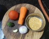 A picture of step 1 of Vitamin a rich soup.