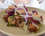Foto del paso 7 de la receta: Ensalada templada de lentejas, cogollos y ceviche vegano