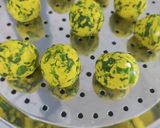 A picture of step 5 of Methi kofta in kadhi.