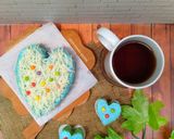 Foto langkah ke 8 dari resep Bolu kukus ombre love in blue.