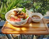 Hình bước làm 4 của món Bún mắm nêm thịt quay