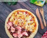 Foto langkah ke 7 dari resep Pizza Dua Rasa.