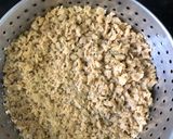 A picture of step 1 of Yam and soya tikki.