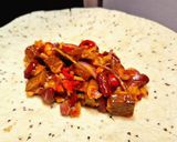 A picture of step 4 of Spicy Chilli Burritos (Vegetarian).