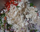 A picture of step 1 of Manchurian Fried Rice.