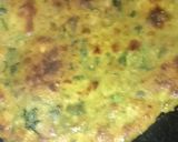 A picture of step 3 of Methi paratha.