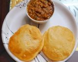 A picture of step 16 of Chole bhature.