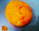 A picture of step 7 of Homemade farfalle pasta in three colour.