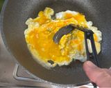 A picture of step 2 of Japanese Salmon Fried Rice.