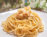 Foto langkah ke 7 dari resep Spaghetti Aglio Olio Ayam.