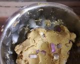 A picture of step 1 of Sattu paratha.