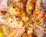 A picture of step 1 of KFC_chicken.