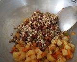 A picture of step 2 of Cheesy Tacos Chaat.