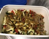 Une image de l'étape 4 de Courgette et poivrons rouges aux épices masala.
