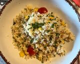 A picture of step 4 of Couscous salad with tuna.