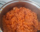 Foto del paso 8 de la receta: Arroz con salsa de tomate y Pollo a la crema ❤
