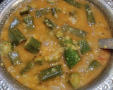A picture of step 10 of வதக்கி விட்ட வெண்டைக்காய் சாம்பார்(Roasted Bhindi Sambar) (Vendaikkaai sambar recipe in tamil).