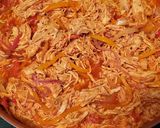 A picture of step 3 of Chicken Ropa Vieja.