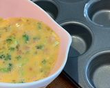 A picture of step 6 of Oven Baked Omelette Muffins - Pancetta, Leek and Broccoli.