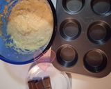 Pas rețetă Muffin cu banane și ciocolată 3 fotografie
