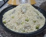 Une image de l'étape 5 de Couscous aux fèves et petits pois.