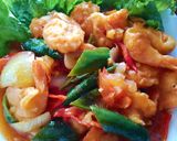 Foto langkah ke 4 dari resep Udang asam manis pedas.