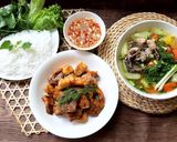 Hình bước làm 4 của món Bún cá chấm