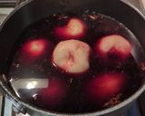 A picture of step 3 of Pears in Beaujolaise Wine.