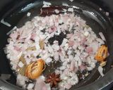 A picture of step 3 of Blue Veg Pulao.