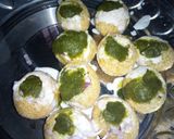 A picture of step 4 of Dahi puri.
