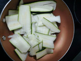 Nido de calabacín y champiñones