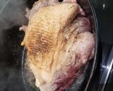 A picture of step 2 of Dutch Oven Bone- in Pork Butt.