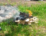 Foto del paso 3 de la receta: Asado a la parrilla de solomillo chancho mechado ají-ajo