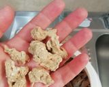 Foto del paso 3 de la receta: Como hidratar y utilizar la soya texturizada