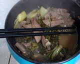 Hình bước làm 3 của món 10k gan xào dưa chua