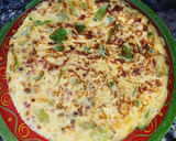 Foto del paso 5 de la receta: Esponjosa y deliciosa tortilla de calabacín con cebolla