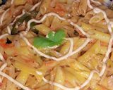 A picture of step 8 of Desi Style Pasta🍜.
