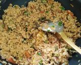 A picture of step 3 of Veg fried pulav.