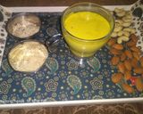 हेल्दी ड्राई फ्रूट्स मिल्क (healthy dry fruits milk recipe in Hindi) रेसिपी चरण 3 फोटो
