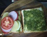 A picture of step 3 of Vegetable sandwich.