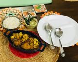 A picture of step 7 of Typical Bong Lunch with Rohu Fish Curry with Cauliflowers & Potatoes 🥔.