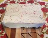 A picture of step 4 of Keto/GF Cranberry Cake with Lemon Cream Cheese Frosting.