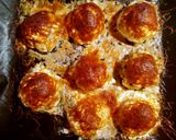 🌱🥔Spenóttal, krumplival töltött, búbos darált hús 🐖🧀 recept fázis 5 fotója