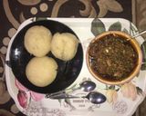 A picture of step 1 of Eba & egusi soup🌶🥣🍽.