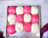 Foto langkah ke 6 dari resep Roti Sobek Kukus Merah Putih (Tanpa Telur).