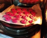 A picture of step 6 of Red Velvet Butter Cookie Roses Eggless.