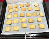 A picture of step 14 of Scallion (Spring Onion) cream Crackers.