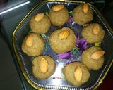 A picture of step 8 of Jawari aur gud (Jaggery) ke ladoo.